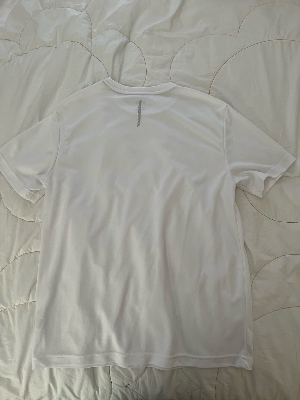 White athletic shirt